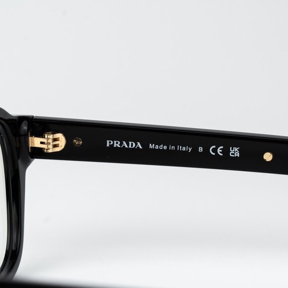 Prada Men Eyeglasses Black Square PRA16S 16K60K NEW AUTHENTIC - Picture 14 of 15